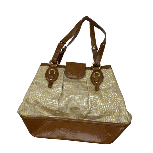 TAN HANDBAG DESIGNER by BRAHMIN Size:MEDIUM