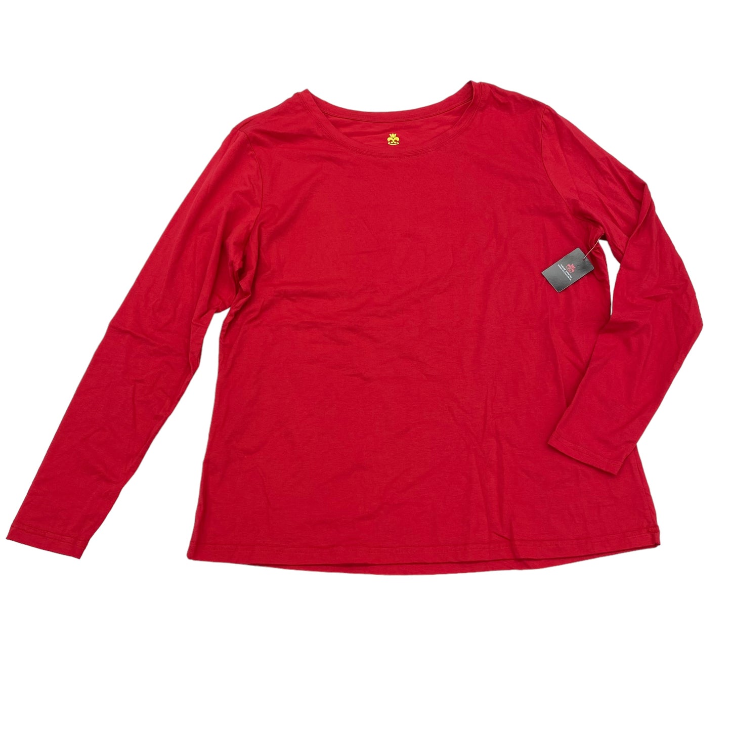 RED TOP LS BASIC by CLOTHES MENTOR Size:2X