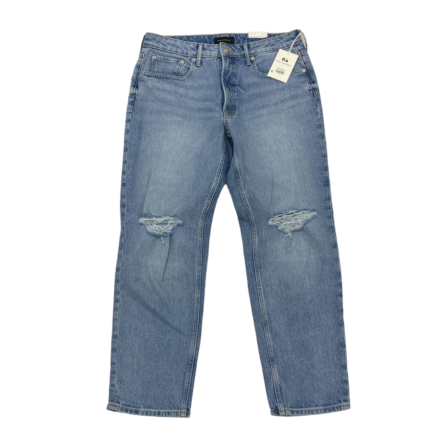 BLUE DENIM JEANS STRAIGHT by FREE ASSEMBLY Size:12