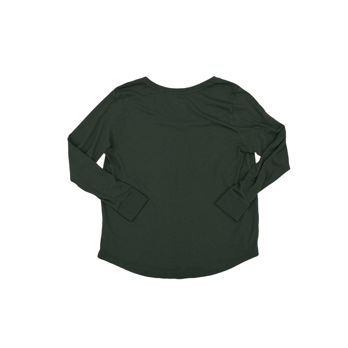 Top Ls Basic By Terra & Sky In Green, Size:Xl