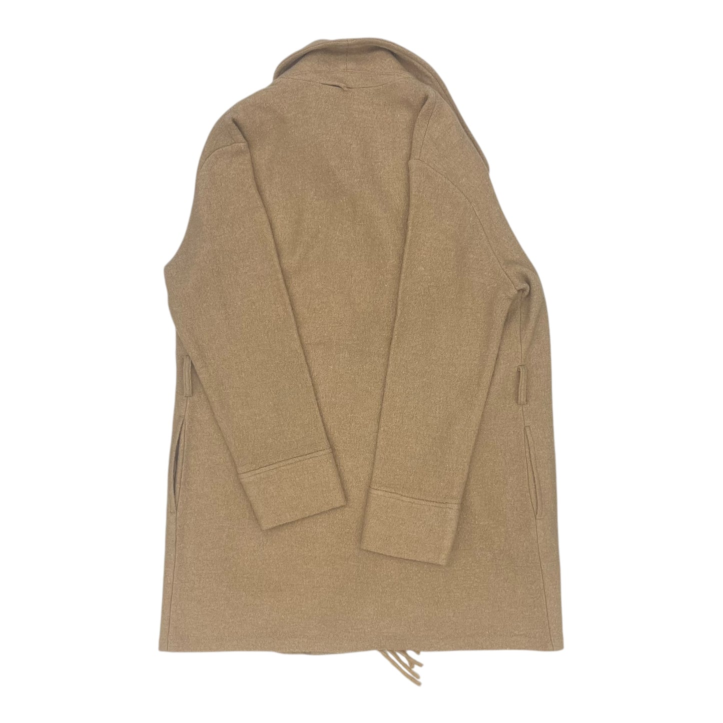 Coat Peacoat By T Tahari In Tan, Size:L