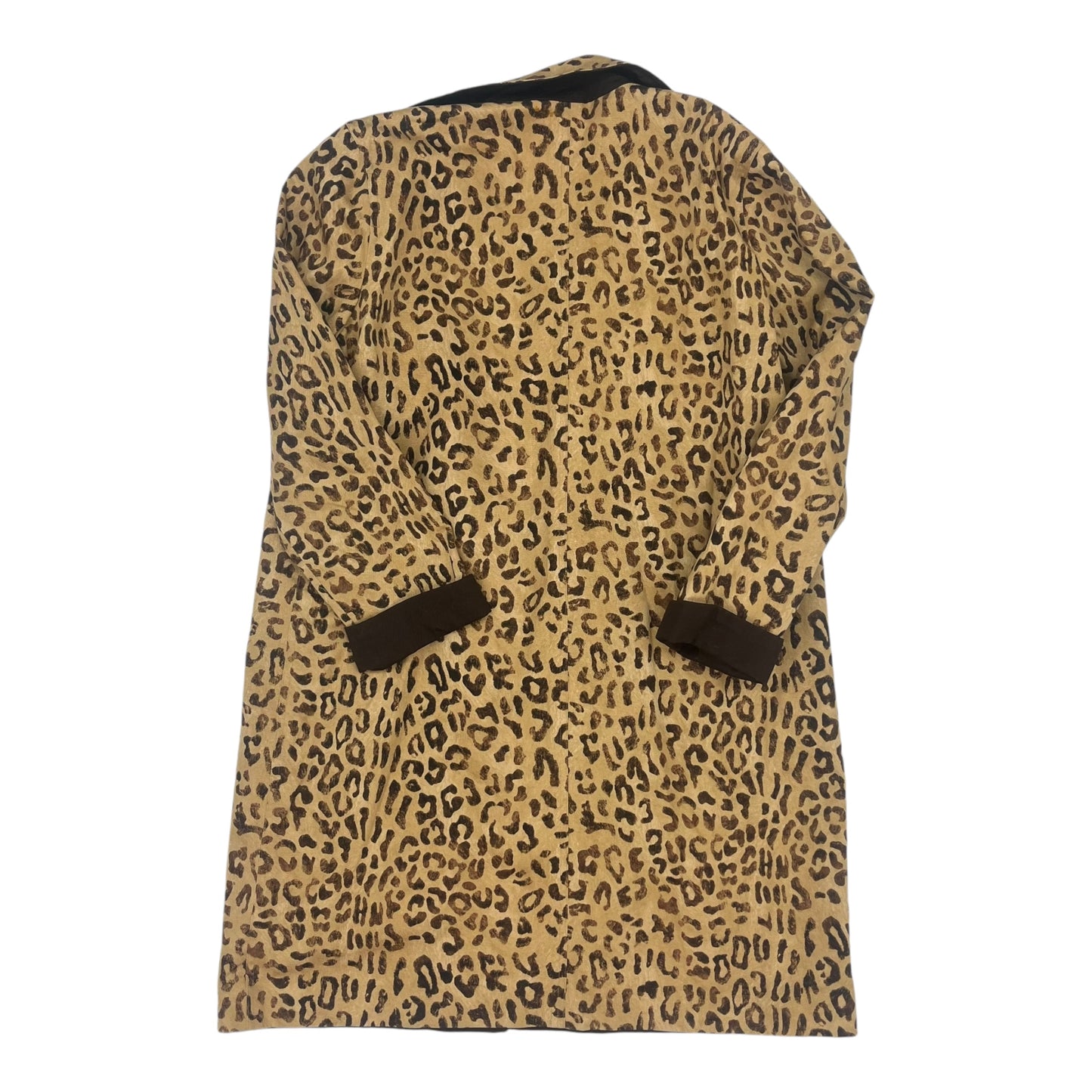 Coat Trench Coat By Jones New York In Animal Print, Size:M