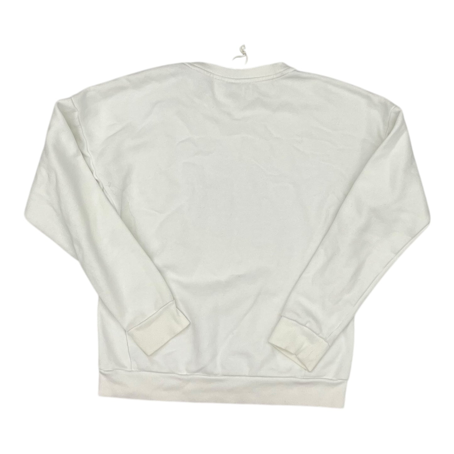 Athletic Sweatshirt Crewneck By Adidas In White, Size:S