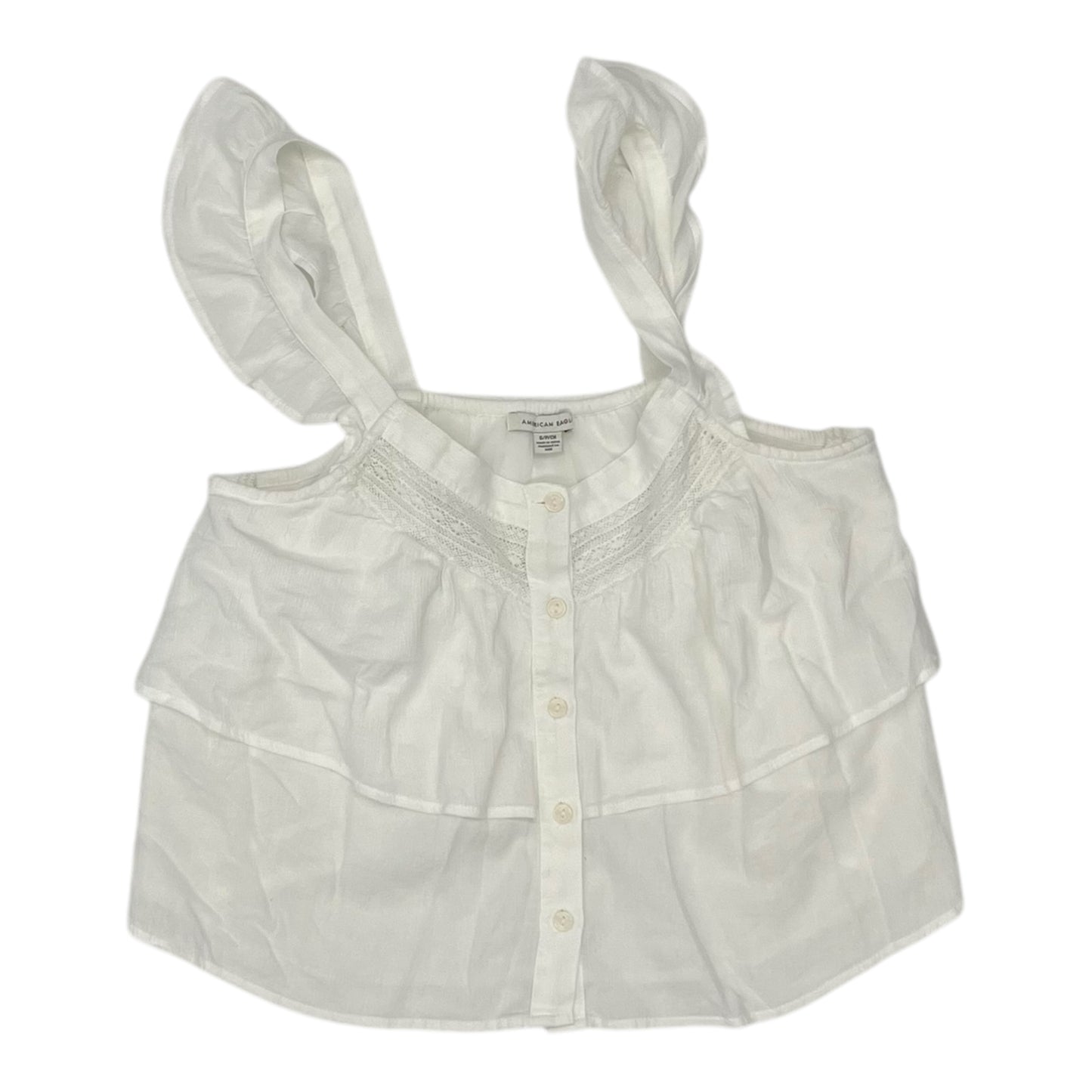 Top Sleeveless By American Eagle In White, Size:S