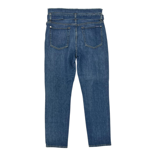 Jeans Skinny By 7 For All Mankind In Blue Denim, Size:6