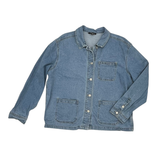 Jacket Denim By Clothes Mentor In Blue Denim, Size:Xl