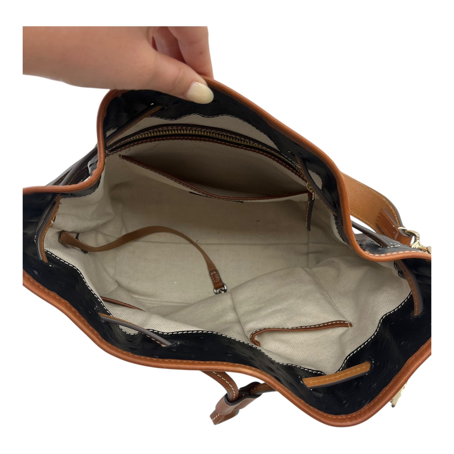 Handbag Designer By Dooney And Bourke In Black, Size:Medium