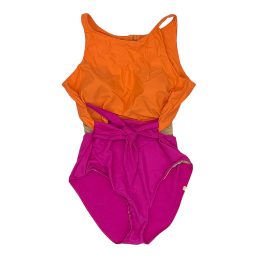 Swimsuit By Clothes Mentor In Orange & Pink, Size:14