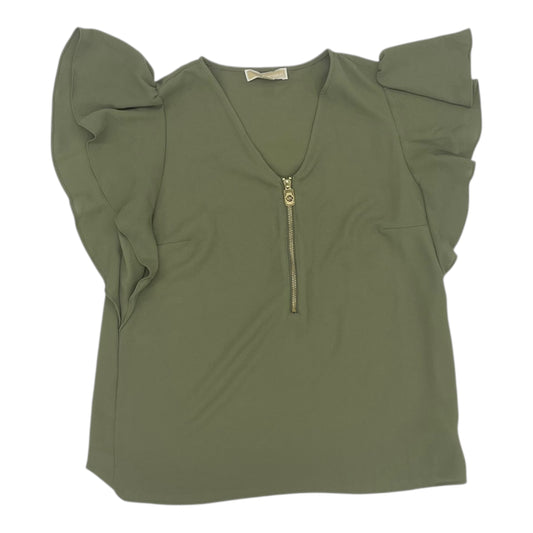 Top Ss Designer By Michael Kors In Green, Size:M