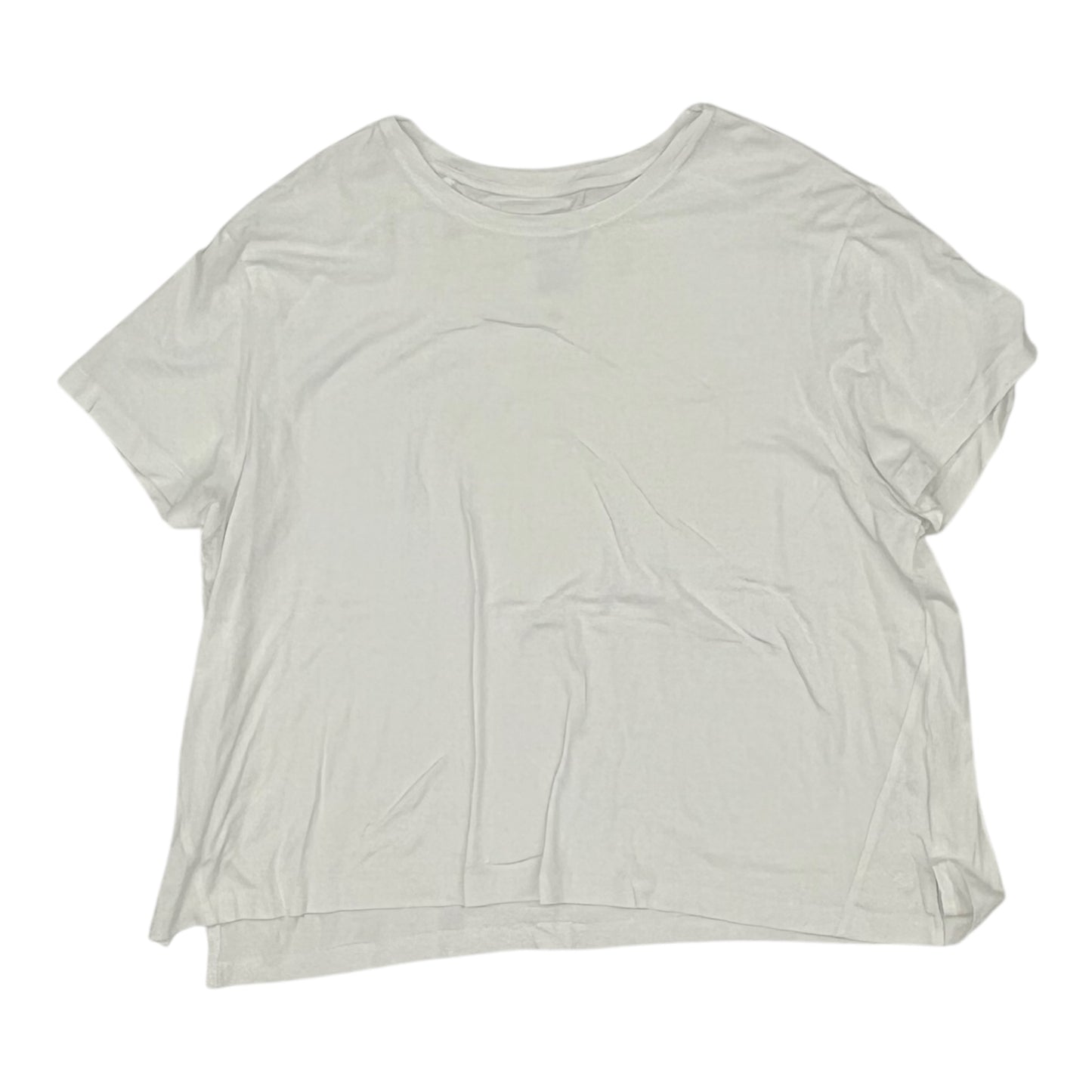 Athletic Top Ss By Flx In White, Size:Xxl