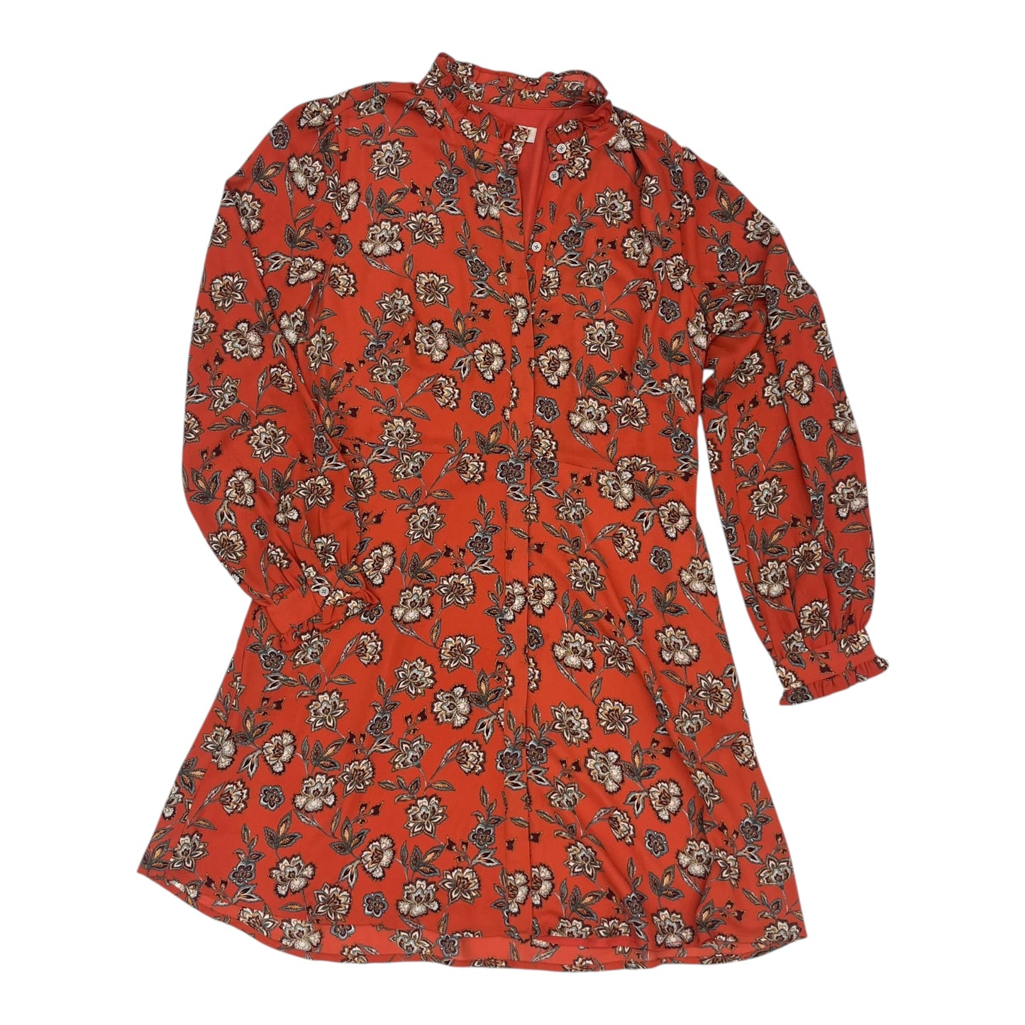 Dress Work By Loft In Orange, Size:6