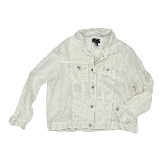 Jacket Other By Jones And Co In Cream, Size:2X