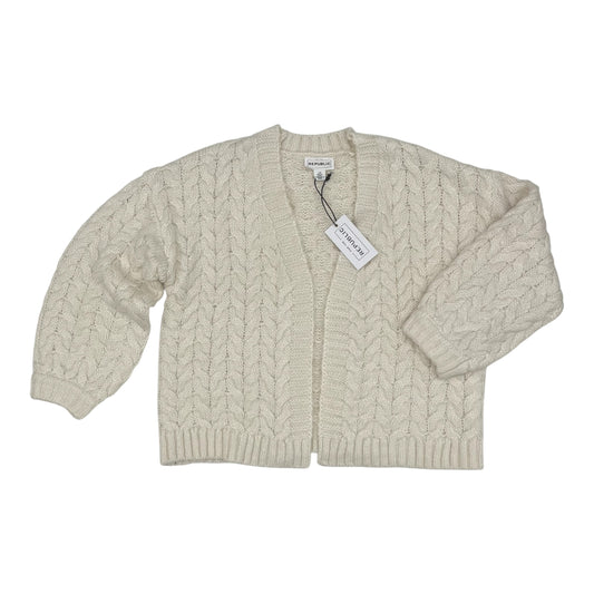 Sweater Cardigan By For The Republic In Cream, Size:L