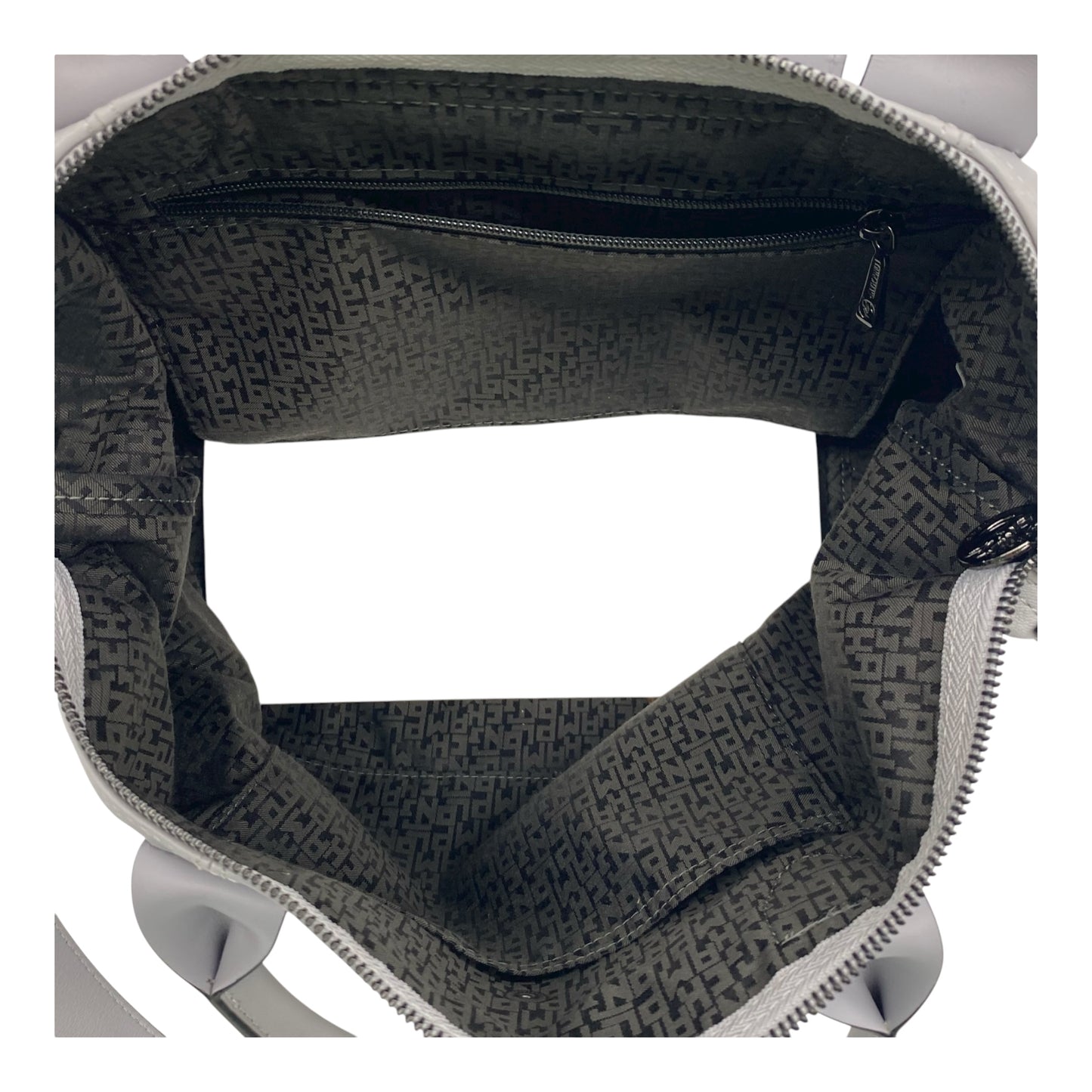 Handbag Designer By Longchamp In Grey, Size:Medium