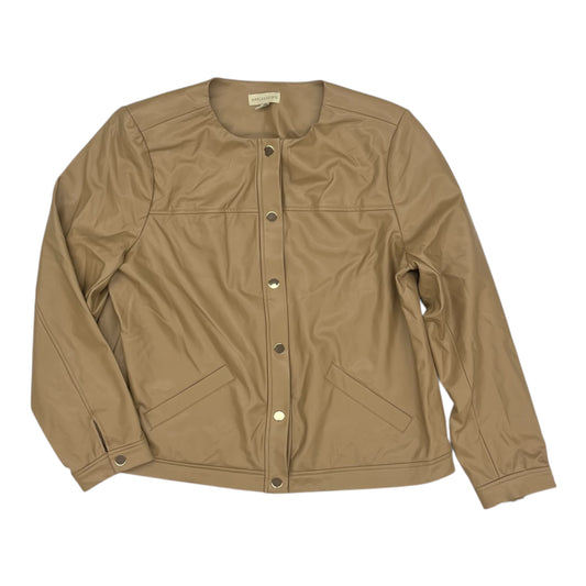 Jacket Moto By Appleseeds In Brown, Size:L