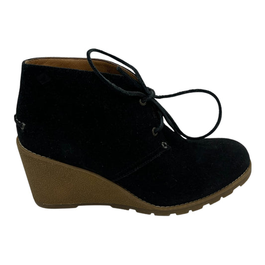 Boots Ankle Heels By Sperry In Black, Size:8.5