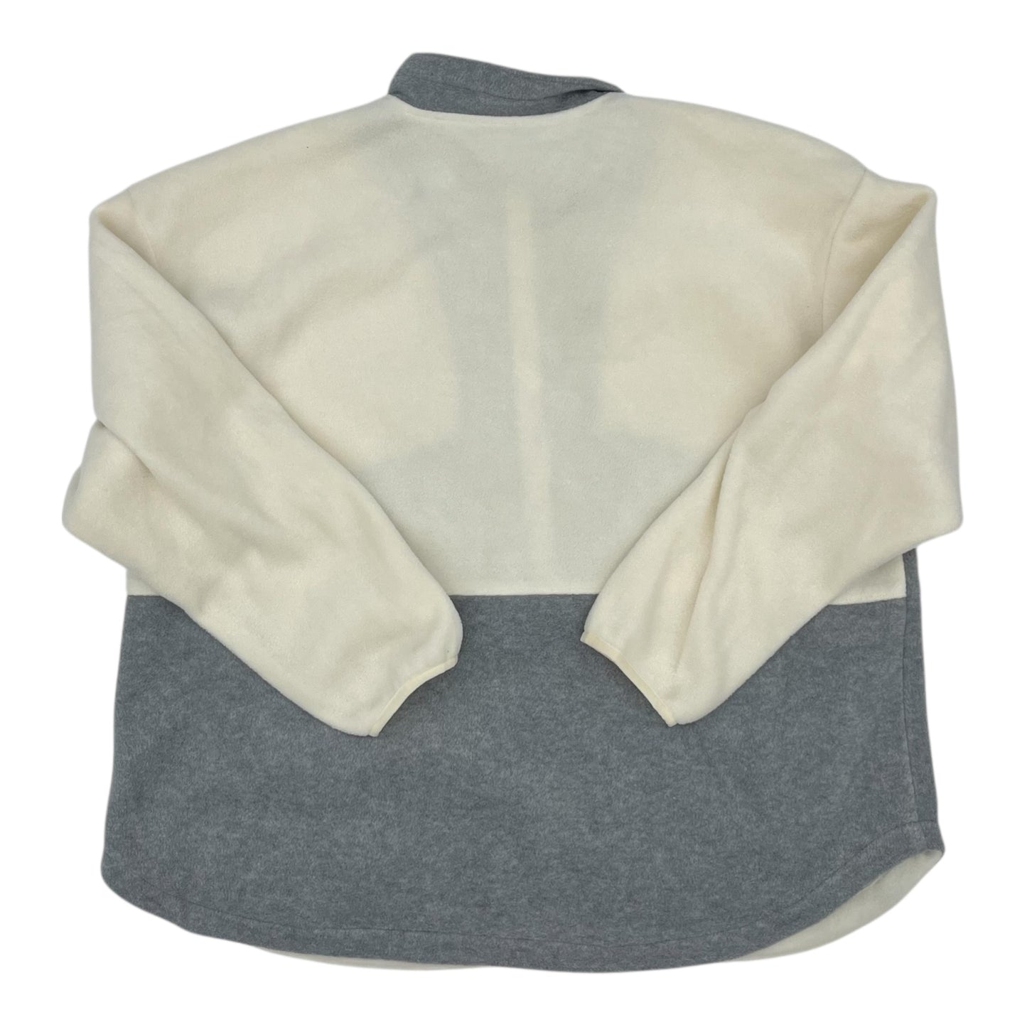 Athletic Jacket By Columbia In Cream & Grey, Size:3X