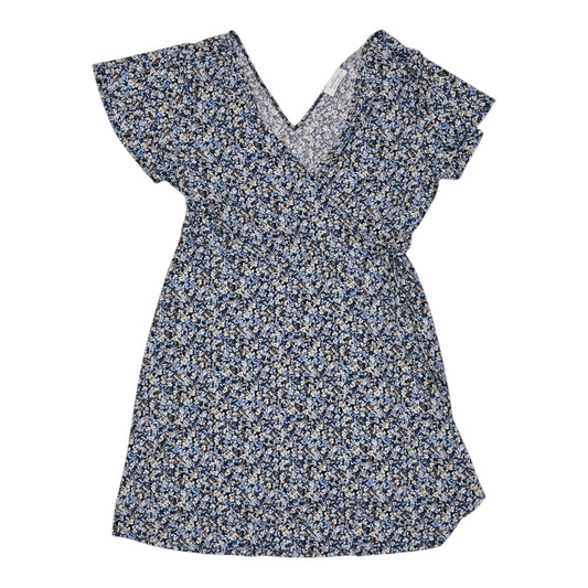 Dress Party Short By Kaileigh In Blue & Cream, Size:1X