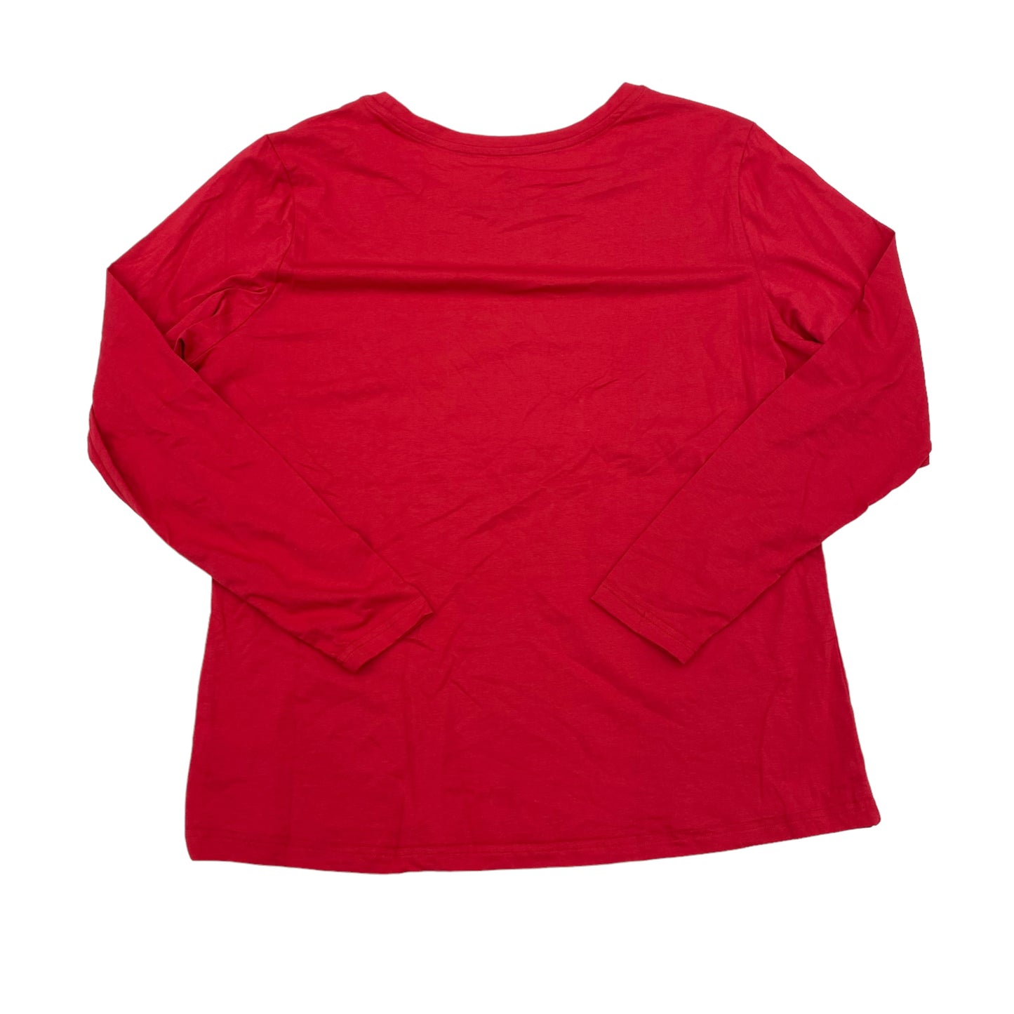 RED TOP LS BASIC by CLOTHES MENTOR Size:2X