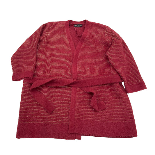 Sweater Cardigan By Lane Bryant In Red, Size:Xl