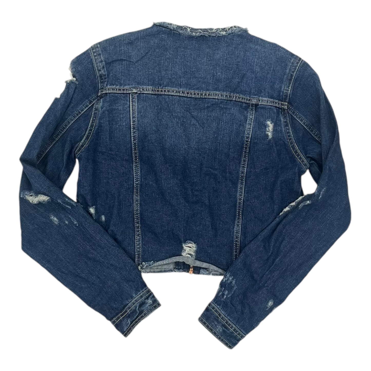 Jacket Denim By Clothes Mentor In Blue Denim, Size:M