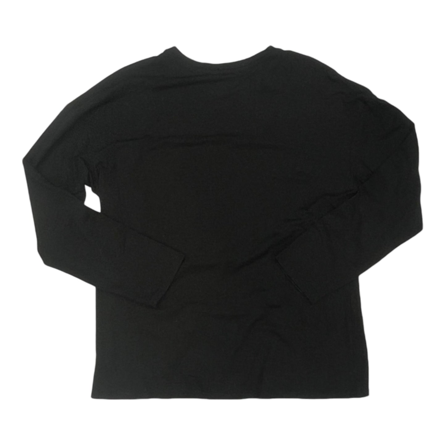 Top Ls By Time And Tru In Black, Size:L