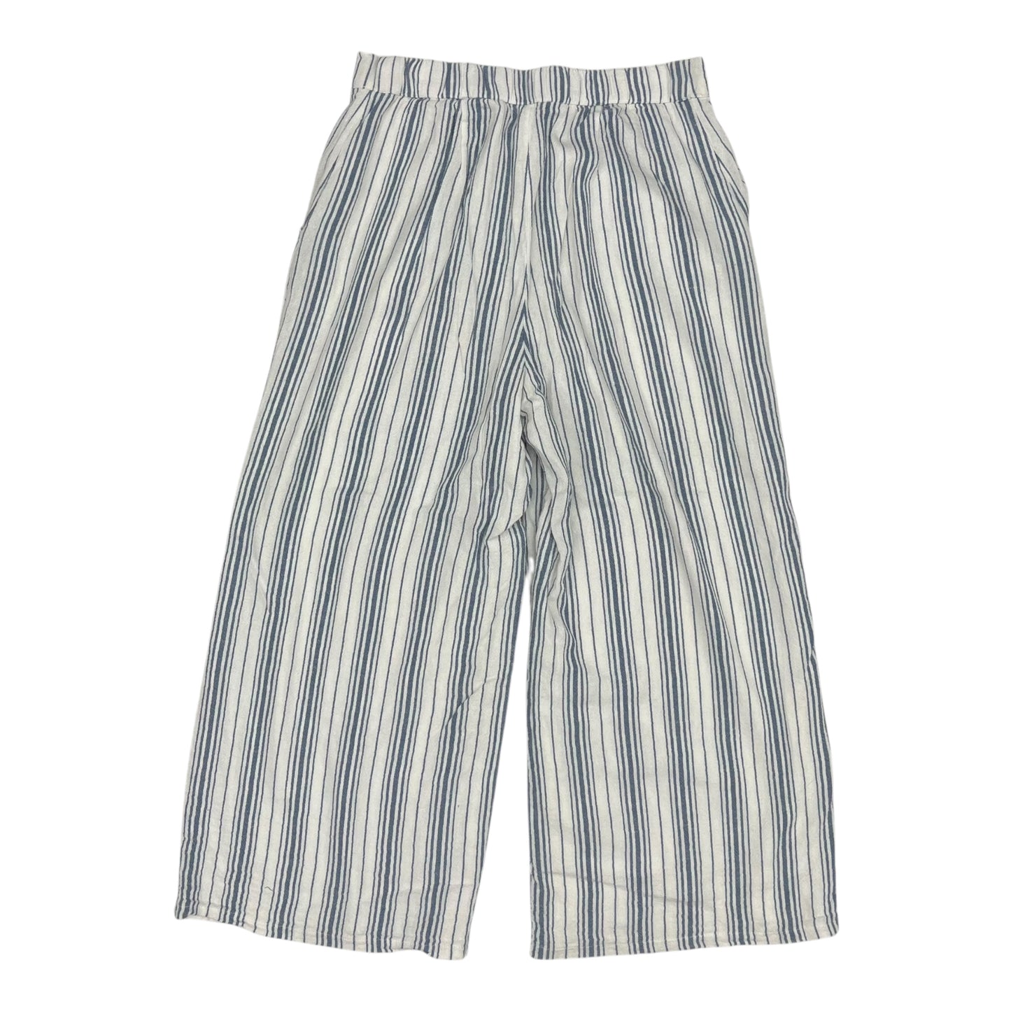 Pants Linen By Hollister In Blue & White, Size:L