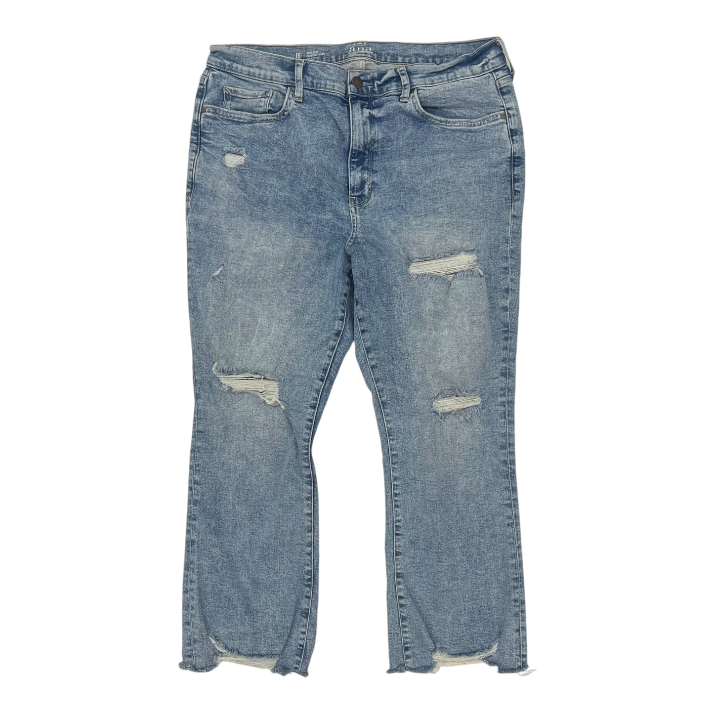 Jeans Straight By Ana In Blue Denim, Size:16