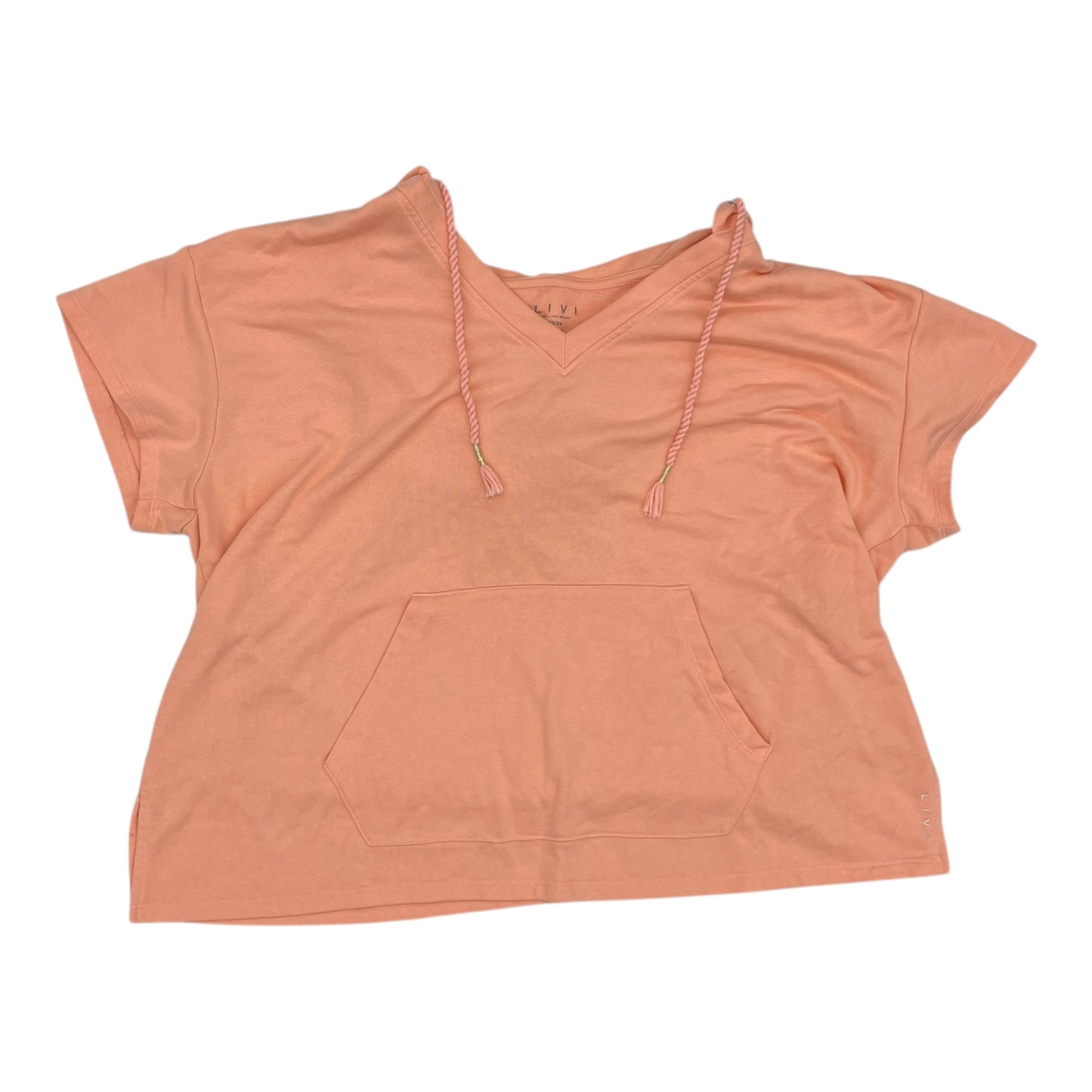 Sweatshirt Hoodie By Lane Bryant In Coral, Size:2X
