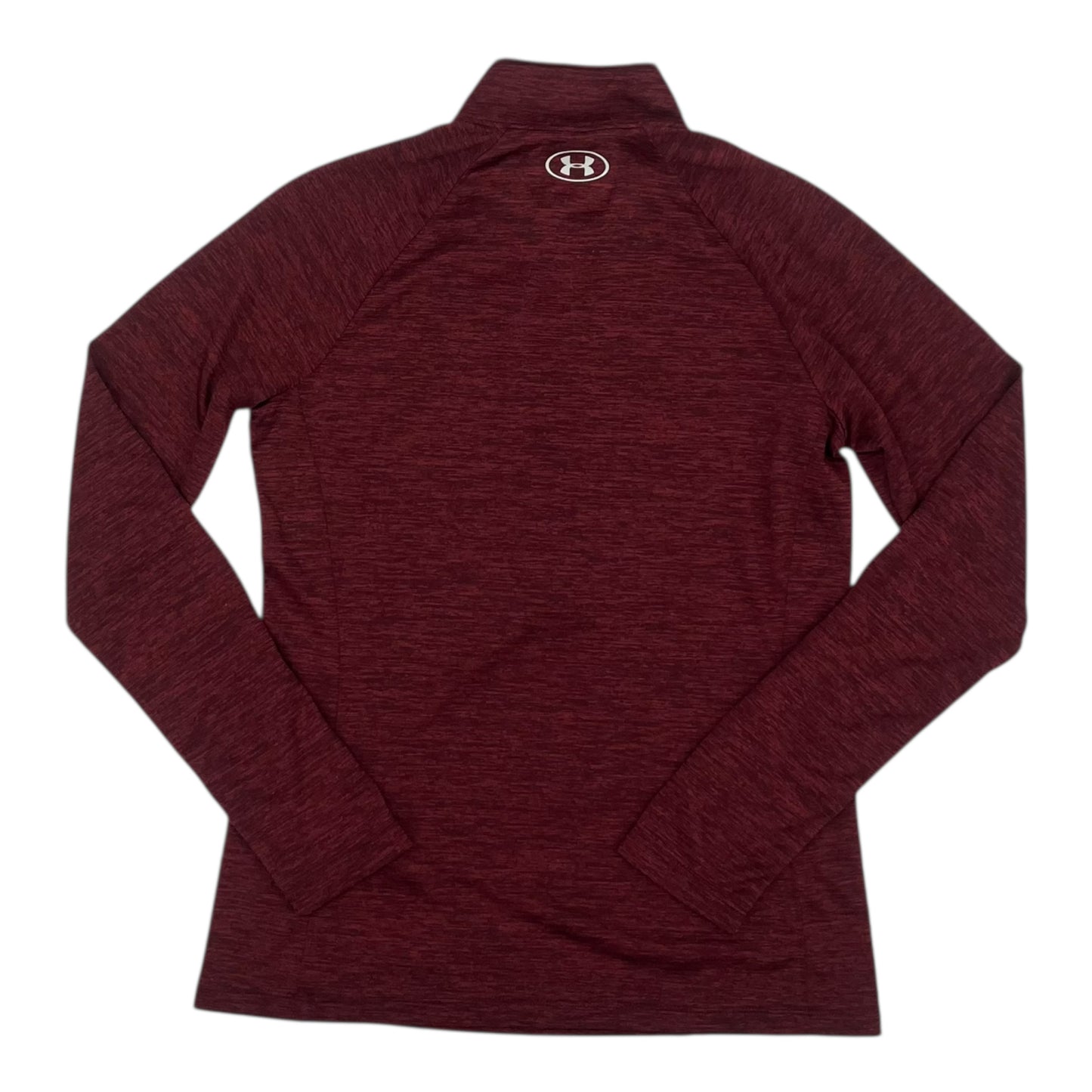Athletic Top Ls Collar By Under Armour In Red, Size:M