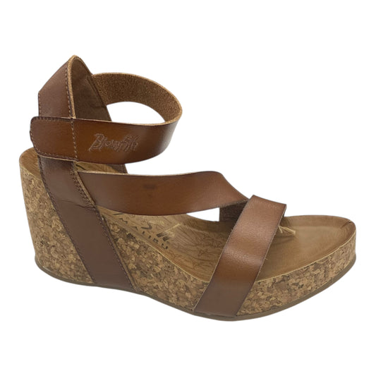 Sandals Heels Wedge By Blowfish In Brown, Size:7.5