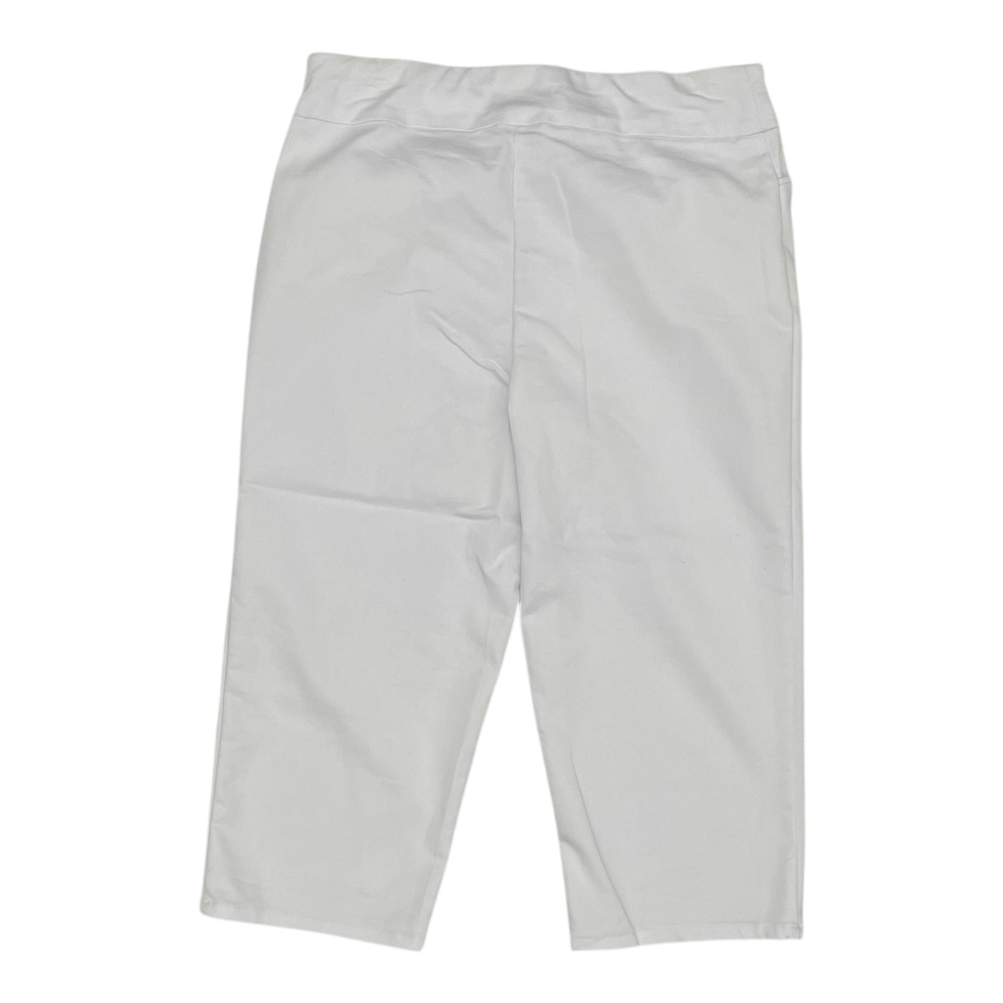 Pants Cropped By Croft And Barrow In White, Size:12