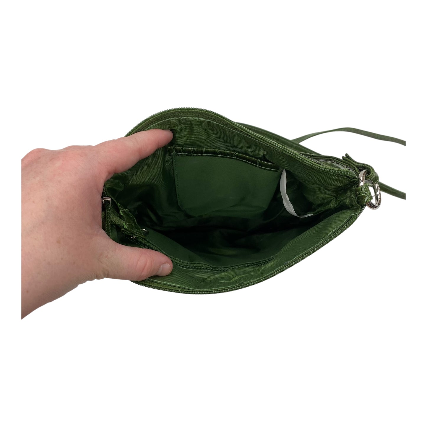 Crossbody By Clothes Mentor In Green, Size:Medium