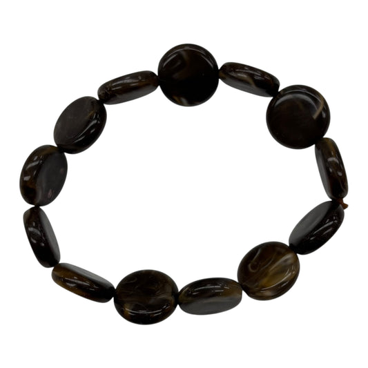 Bracelet Beaded By Clothes Mentor In Brown