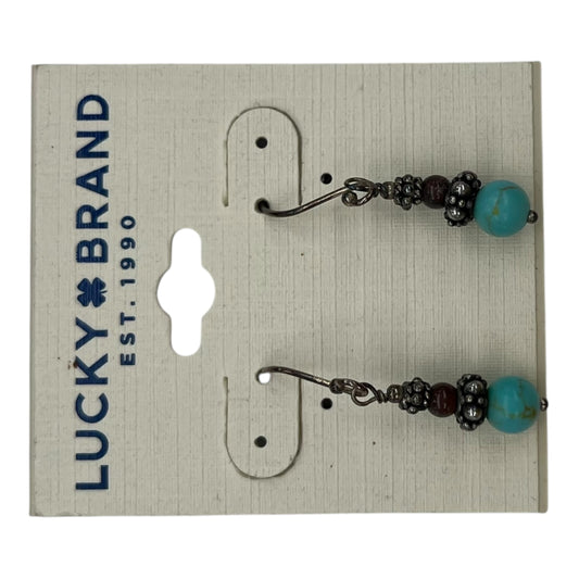 Earrings Dangle/Drop By Lucky Brand In Aqua
