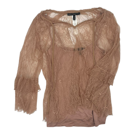 Blouse Ls By White House Black Market In Pink, Size:M
