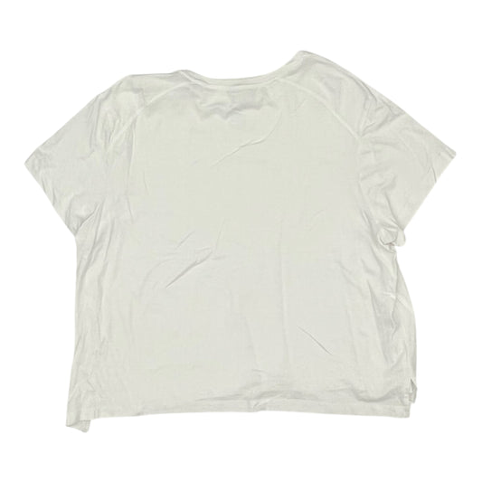 Athletic Top Ss By Flx In White, Size:Xxl