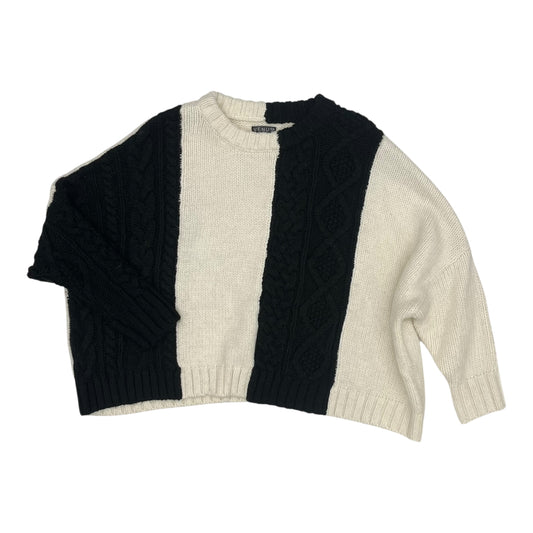 Sweater By Venus In Black & White, Size:S