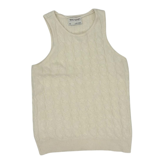 Vest Sweater By Clothes Mentor In Cream, Size:M