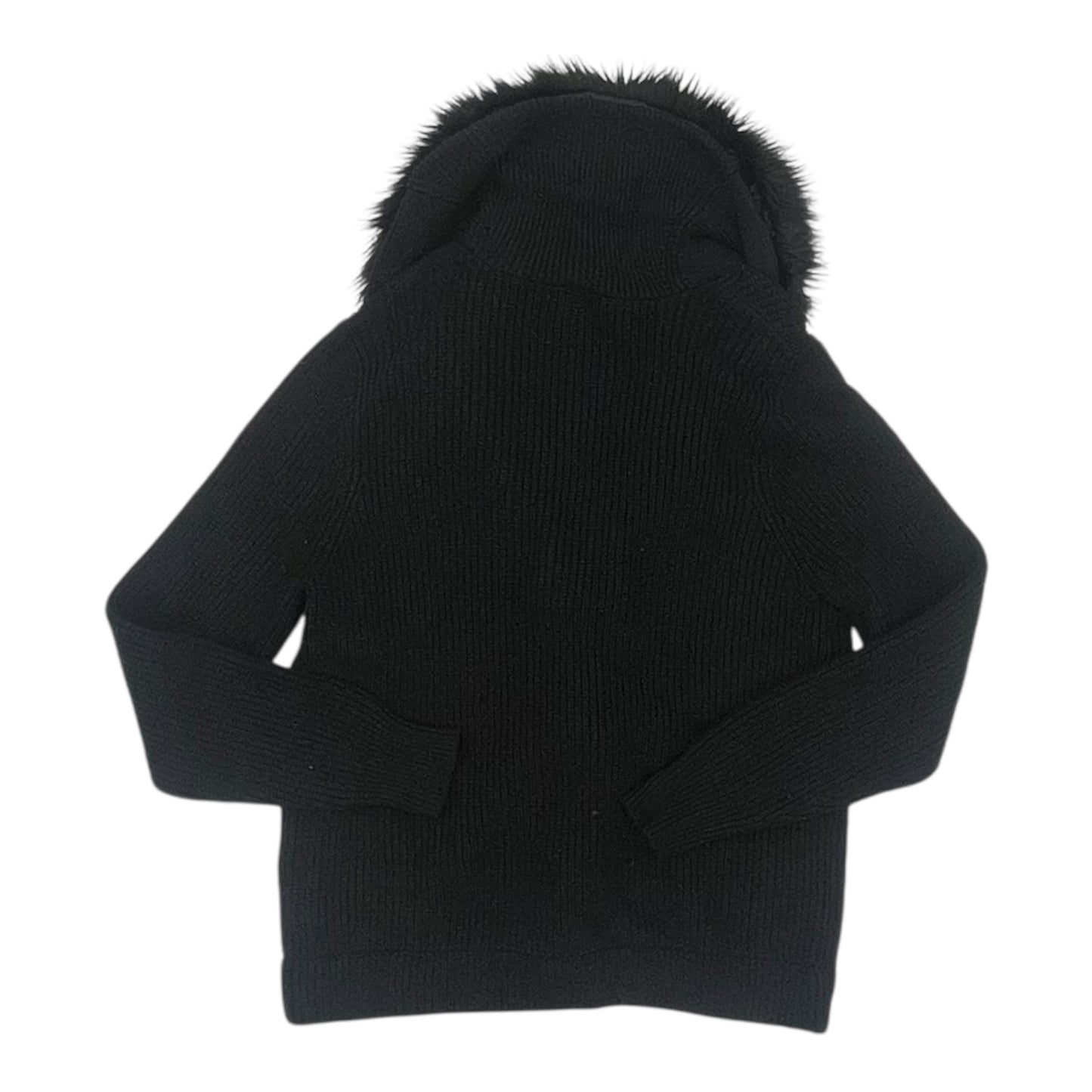 Sweater Cardigan By Chaps In Black, Size:L