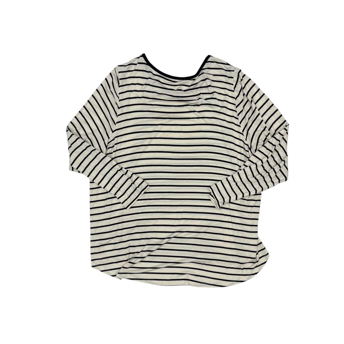 Top Ls By Lane Bryant In Black & Cream, Size:4X
