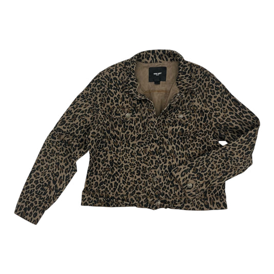 Jacket Denim By Nine West In Animal Print, Size:Xl