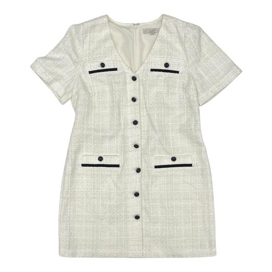 Dress Work By Loft In Black & Cream, Size:12