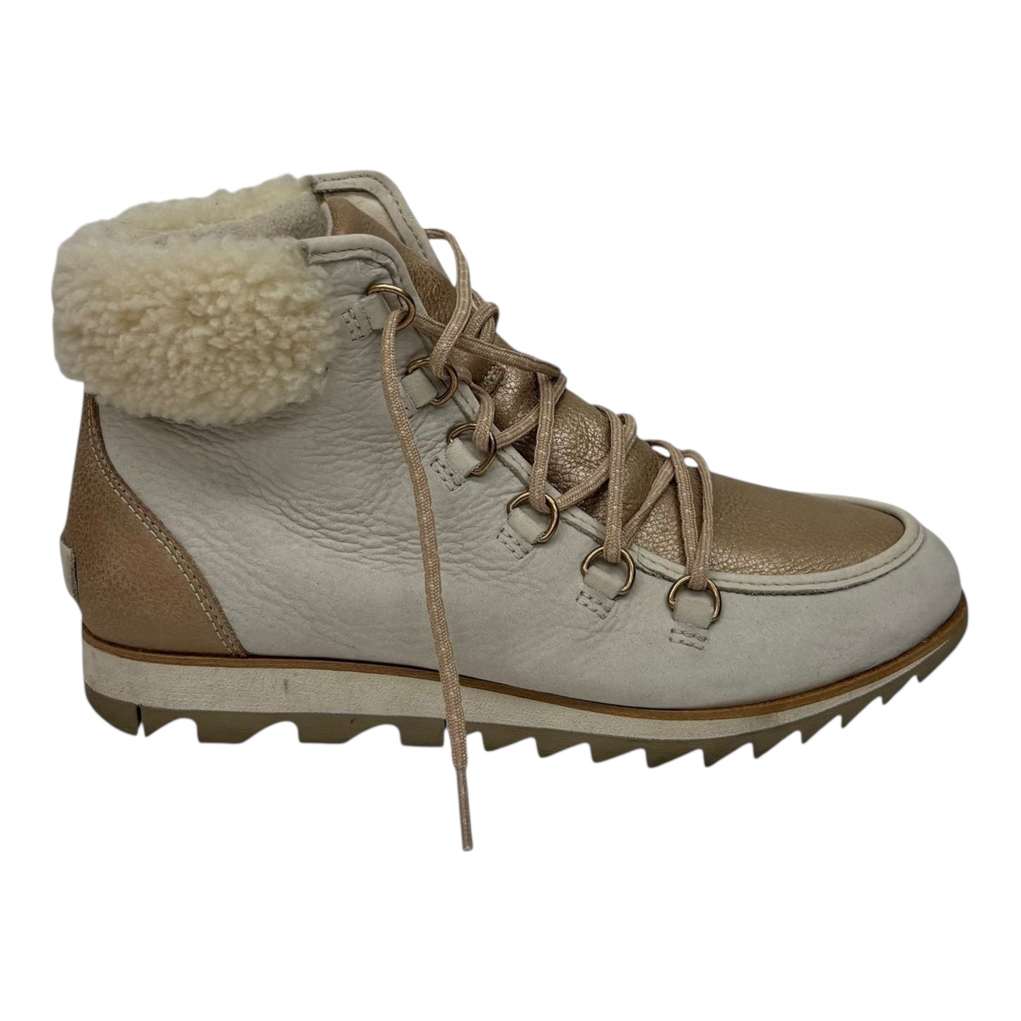 Boots Ankle Flats By Sorel In Cream, Size:8