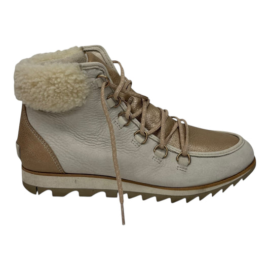 Boots Ankle Flats By Sorel In Cream, Size:8