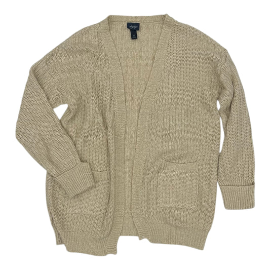 Sweater Cardigan By Daytrip In Tan, Size:M