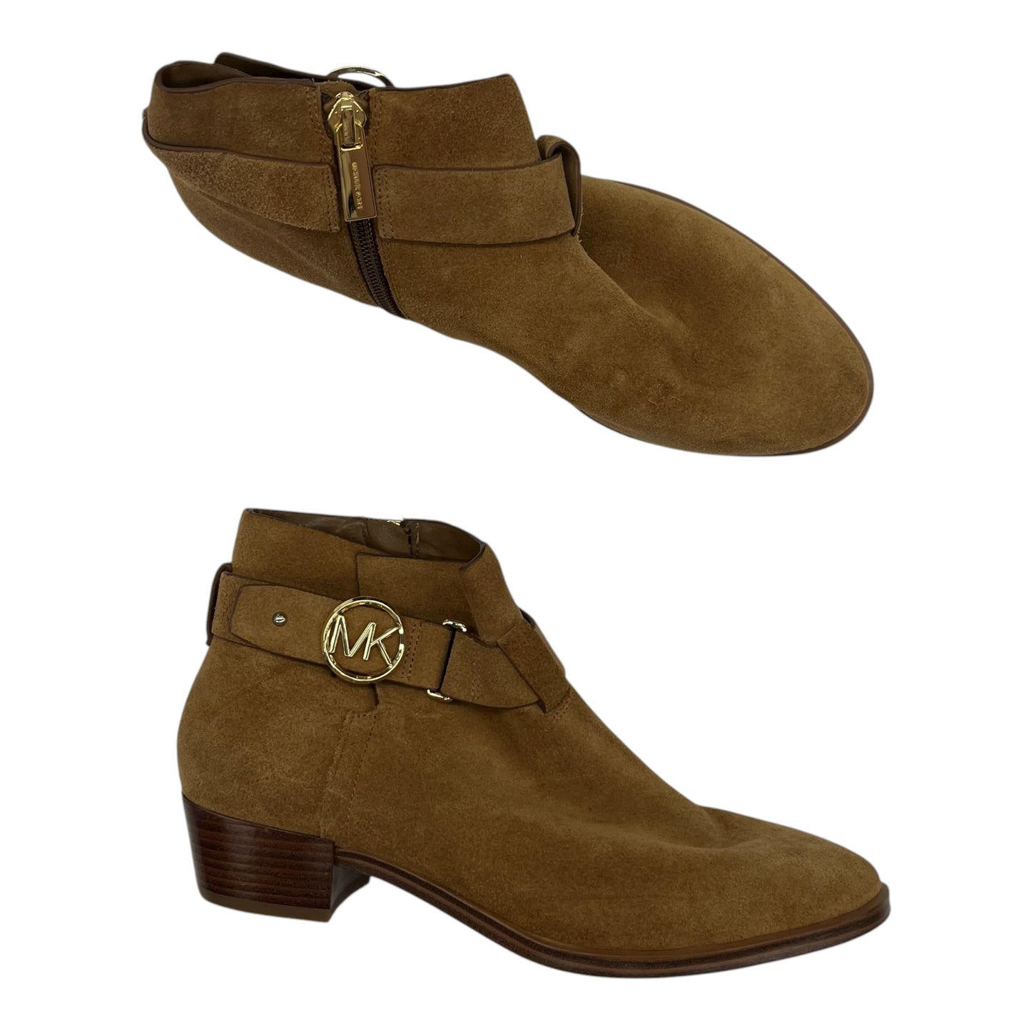 Boots Designer By Michael Kors In Brown, Size:6.5