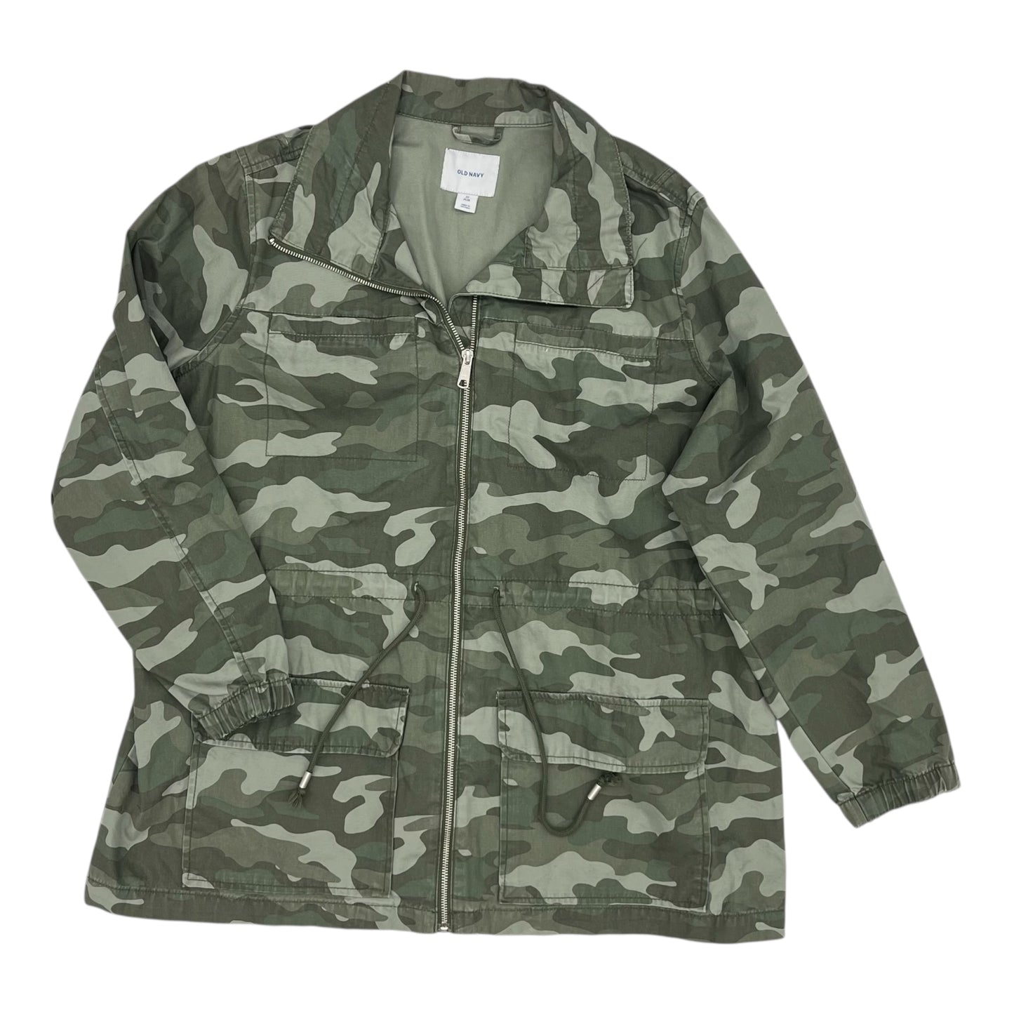 Jacket Utility By Old Navy In Camouflage Print, Size:2X