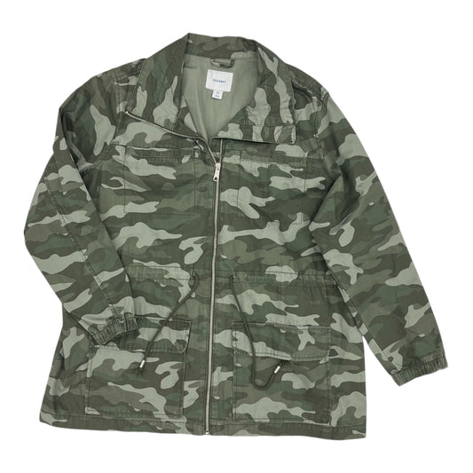 Jacket Utility By Old Navy In Camouflage Print, Size:2X