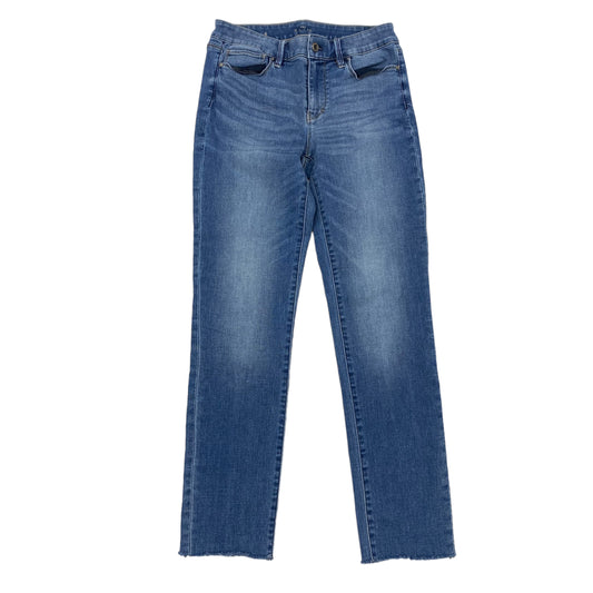 BLUE DENIM JEANS STRAIGHT by WHITE HOUSE BLACK MARKET Size:6